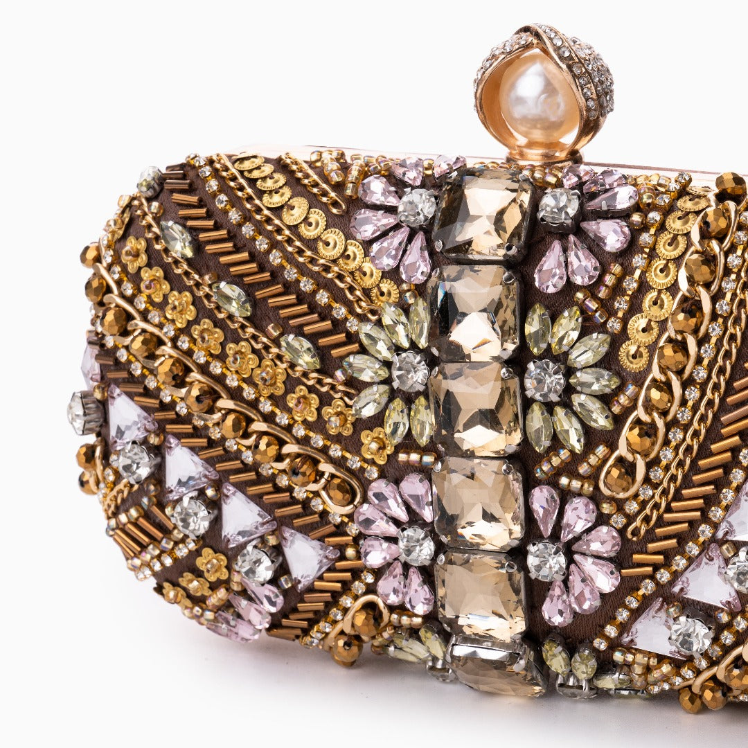 Yuri Beaded Clutch Bag
